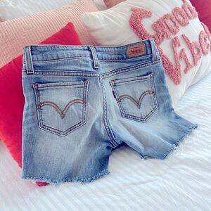 Original authentic Levi cut-off shorts; Size 1
